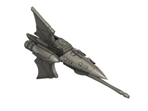 eldar frigate 1 toys & games battlefleet gothic bfg 3d print model - Mito3D
