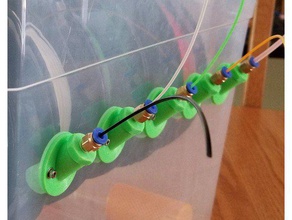 angled dry box filament guide 3d printer accessories filament-spool spool 3d print model - Mito3D