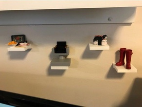 little display shelves decor shelf 3d print model - Mito3D