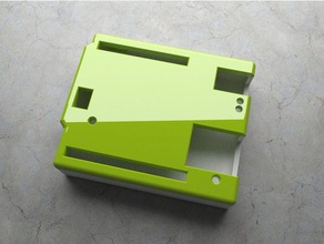arduino ethernet ajustado caso la electrónica snap snapfit ajuste ceñido 3d print model - Mito3D