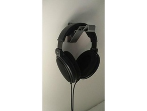Kopfhörer-Wandhalter audio Kopfhörer headset Halter Industrie industrial design mount Wandhalter die Wandmontage 3d print model - Mito3D