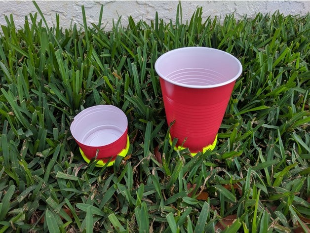 aspersor titular de la copa solo del al aire libre y jardín el riego césped ahorrar agua cup 3D print model - Mito3D