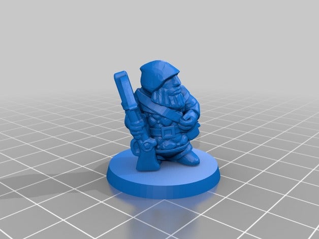 herói anão modelos 28mm boardgame fantasia miniatura rpg tampo de mesa 3D print model - Mito3D