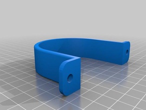 pipe clip 63mm 3d print model - Mito3D