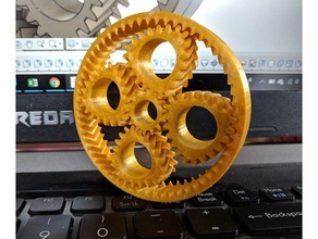 reuleaux triangle bearing gears mechanical toys break my printer fidget spinner toy gearset makers muse planetary gear 3d print model - Mito3D