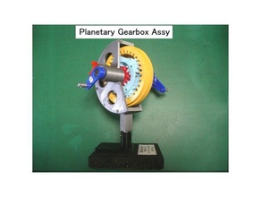 jet engine component planetary gear engineering gearbox gears propfan turboprop 3d print model - Mito3D