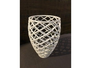 vaso a cestello - hoppet nome sculture cesto di fiori spirale il 3d print model - Mito3D