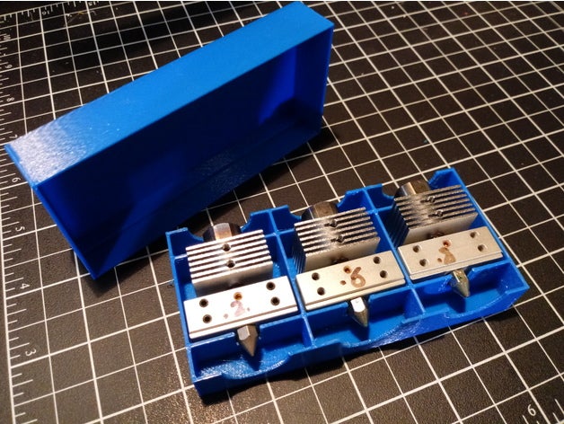raise3d v2 hot end storage box 3d printer accessories hotend holder n2 3D print model - Mito3D