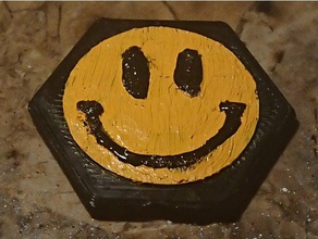 sourire pin emoji visage heureux de la mode broche smiley 3d print model - Mito3D