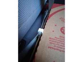 pizza seat belt clip household anti-slip car seatbelt 3d print model - Mito3D