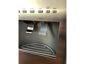 water dispenser lever kitchen & dining refridgerator replacement part 3d print model - Mito3D