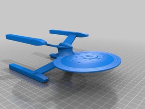 star trek tng cheyenne sınıf araç borg starship 3d print model - Mito3D