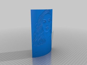 lithophane - eksi arka plan 3d baskı 3d print model - Mito3D
