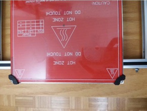 ısı yatağı cam tutucu 3d yazıcı aksesuarları yatak ısıtmalı klipler 3d print model - Mito3D