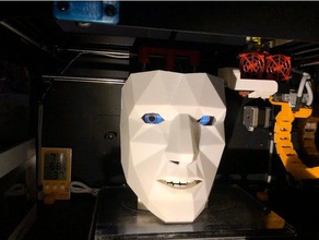 denti aggiunto maschera occhi l'arte interattiva la display oled il lampone raspberrypi raspberry pi è pari a zero di serpente 3d print model - Mito3D