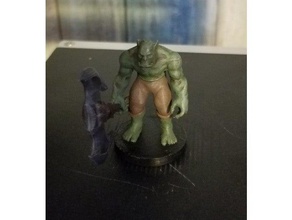 orc creatures dungeons dragons miniature world warcraft 3d print model - Mito3D