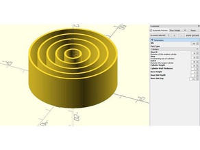 concentric circles calibration 3d printing tests 3d print model - Mito3D