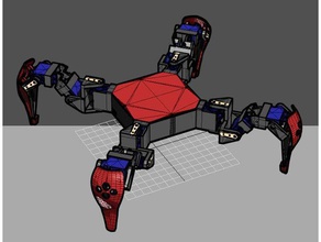 sg90 servo quadruped frame mode b robotics arduino first mini nodemcu robot robots spider 3d print model - Mito3D