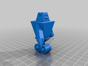 estupit bot le creature figura idiota robot 3d print model - Mito3D
