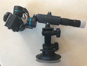 steadycam feiyu g3 ultra Halterung gopro Montage-acc Kamera feiyu-tech feiyutech gimbal tech mount Unterstützung 3d print model - Mito3D