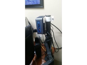 intel nuc raspberry pi Monitorhalterung computer 3d print model - Mito3D
