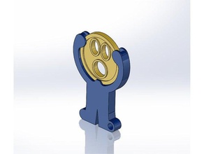 sans tête porte-clés jeton de caddie ménage un trousseau clés la chaîne clé panier monnaie shopping 3d print model - Mito3D