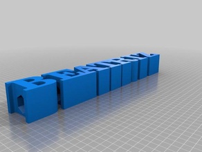 beatriz segni e loghi su misura 3d print model - Mito3D