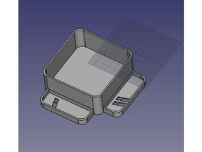 simples dado de bandeja brinquedos & games 3d print model - Mito3D