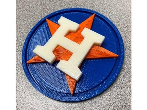 3d houston astros logo spor ve açık hava beyzbol 3d print model - Mito3D