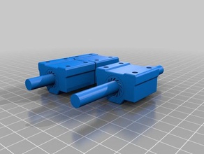 anet a8 x axis mock up 3d printer parts x-axis 3d print model - Mito3D