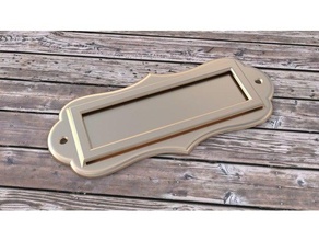 etichetta titolare fessura i contenitori cassetto giardino porta tag legno 3d print model - Mito3D
