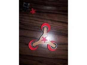 hand spinner turkish flag 3d printing 3d print model - Mito3D