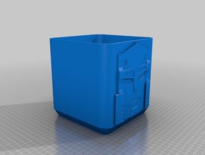 deceptitrash bureau de decepticon megatron les transformateurs corbeille la poubelle 3d print model - Mito3D