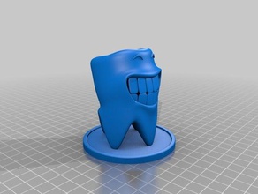 smile tooth stand art 3d print model - Mito3D