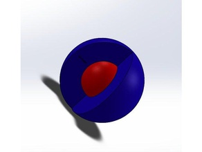 hemi-sphere art ball 3d print model - Mito3D