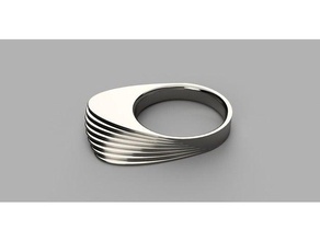 gestapelte ring Ringe Schmuck gestapelt 3d print model - Mito3D