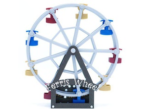 pneumatic ferris wheel mechanical toys stepper motor 3d print model - Mito3D