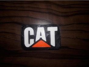 key catterpi ller logo design 3d printing catterpilar catterpiller chain cat 3d print model - Mito3D