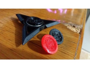 shuriken fidget giratório A impressão 3d ninja 3d print model - Mito3D