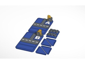 Straße 8 - base Spiele moes low-poly Monopol 3d print model - Mito3D
