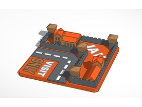 Gefängnis Spiele moes low-poly Monopol 3d print model - Mito3D