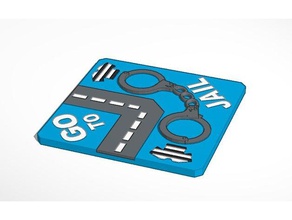 gehen Sie ins Gefängnis Spiele moes low-poly Monopol 3d print model - Mito3D