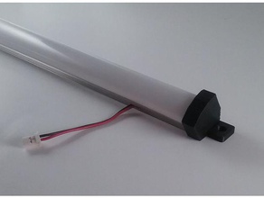 angle led bar holder diy leds lighting 3d print model - Mito3D