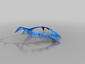black panther helmet necklace claws option 3d printing 3d print model - Mito3D