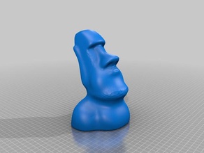 wütend moai Skulpturen 3d print model - Mito3D