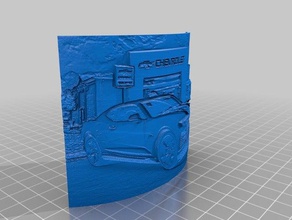 2018 chevrolet camaro ss rwd lithophane A impressão 3d 3d print model - Mito3D