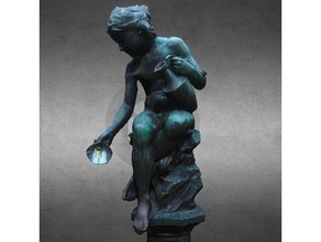 femme fontaine scans & Replikate 3dprint 3dprinting 3dscan 3dscanning Messing bronze Brunnen Mythologie park rock royal Skulptur shell statue vase Frau 3d print model - Mito3D