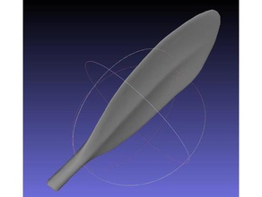 kayak paddle blade 3d scan sport & outdoors 3d print model - Mito3D