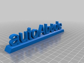3d autoabode logo printing 3d print model - Mito3D