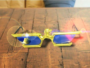 lunettes de soleil - le concept l'aigle vx la mode 3d print model - Mito3D